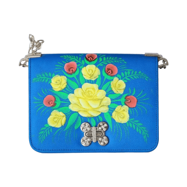 Truck Art | Hand Painted Floral Bag | Buy Clutch Bag Online | Mayaar
