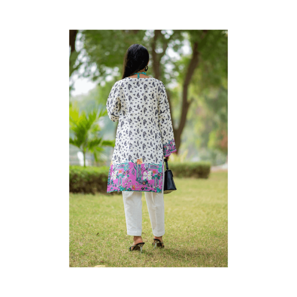 Embroidered Lawn Shirt | Unstitched Lawn Kurti | Mayaar