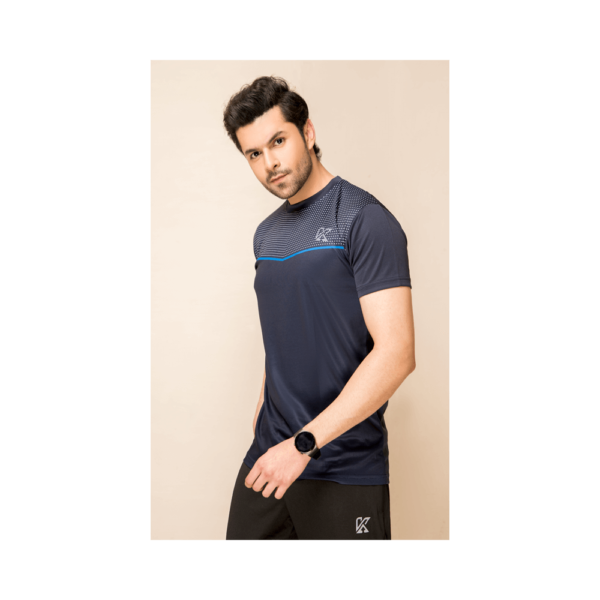 Konfor – Half Sleeve Blue T-Shirt – Sports Shirts for Men | Mayaar