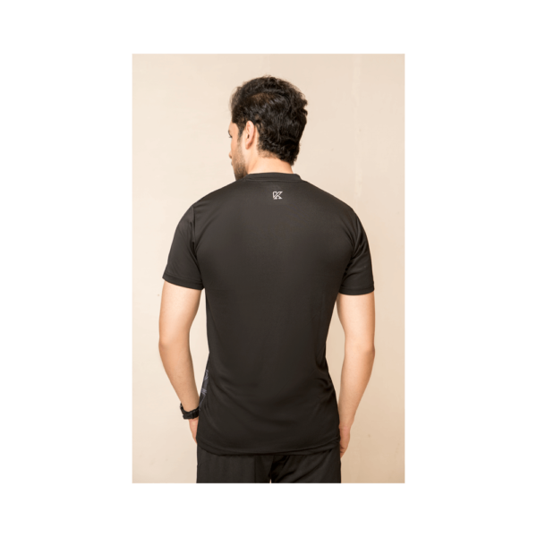 Konfor – Half Sleeve Black T-Shirt – Gym Shirts for Men | Mayaar