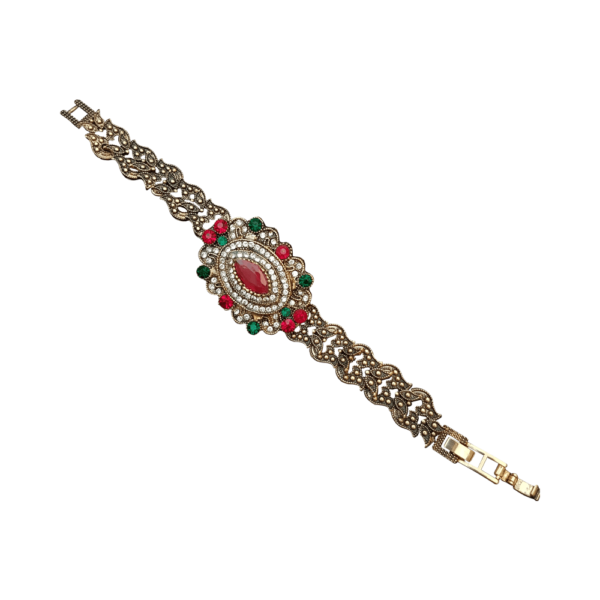 Women’s Bracelet - Red Stone Royal Turkish Bracelet | Women Jewelry | Mayaar