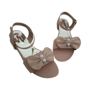 Tea Pink Bow Flat Sandal For Ladies - Casual Sandal for Women – Ladies | Mayaar