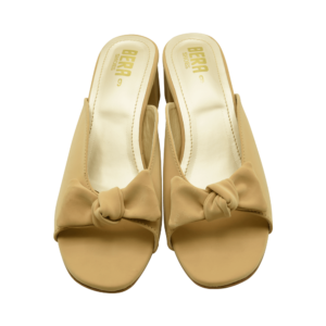 Cream Sandal With Block Heels For Ladies - Casual Block Heels Sandal for Women – Ladies | Mayaar