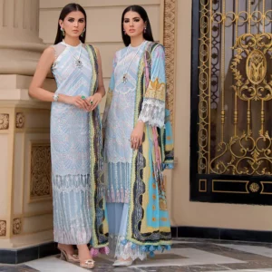 Talia Embroidered Lawn - Party Wear - Buy Reign Embroidered Lawn Online | Mayaar