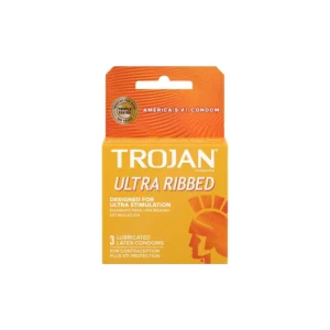 Trojan – Lubricated Condom - Latex Condom | Ultra Stimulation | Mayaar