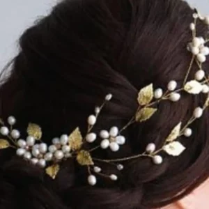 Hair Adornments- Bun Hair Style | Glam Floral Beads Comb Pin Embellishment | Mayaar