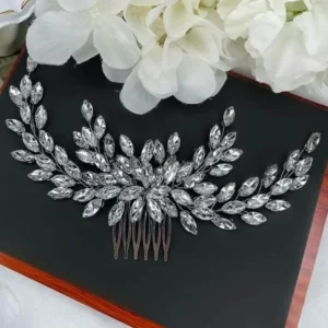 Glam Accessories - Hair Adornments - Bridal Crystal Hair Bun Comb Pin | Mayaar