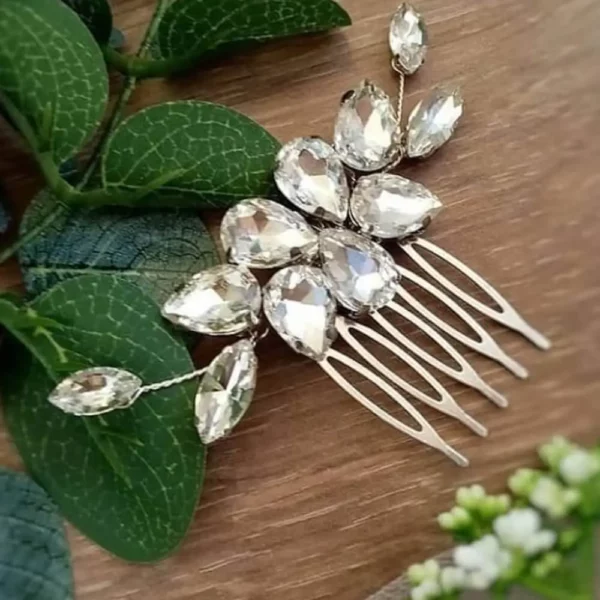 Glam Accessories - Decorative Leaf Shaped Bun Pin | Hair Adornments | Mayaar