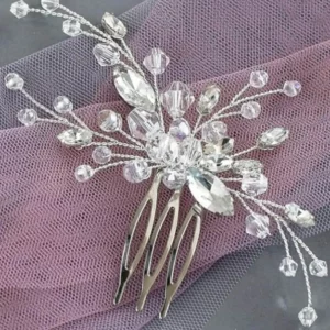 Glam Accessories | Hair Adornments- | Tree Diamond Assembled Hair Bun Pin | Mayaar