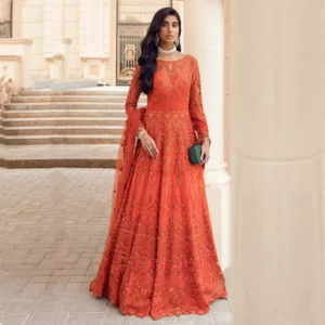 Buy Reign Fancy Wear Online - Bridal Wear - Egan Unstitched Maxi Dress | Mayaar