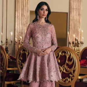 Buy Reign Fancy Wear Online - Bridal Wear - Penthia Unstitched Gown Dress | Mayaar