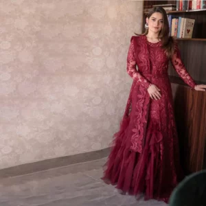 Buy Reign Fancy Wear Online - Bridal Wear - Rosalie Unstitched Maxi Dress | Mayaar
