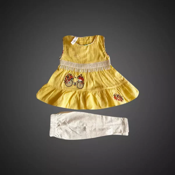 Tods N Teens Stitched Toddlers Frock | Comfortable Fabric | Mayaar