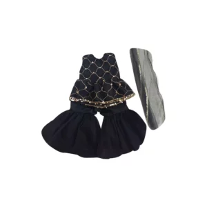 Bloon - Luxury Pret Wear for Girls | Check Embroidered Kids Sharara Dress | Mayaar