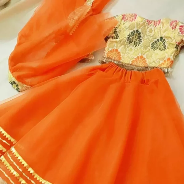 Bloon Jamawar Festive Lehenga Dress | Girls Luxury Pret Wear | Mayaar