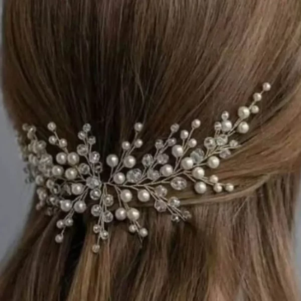 Glam Accessories - Hair Adornment | Bash of Pearls Hair Embellishment | Mayaar