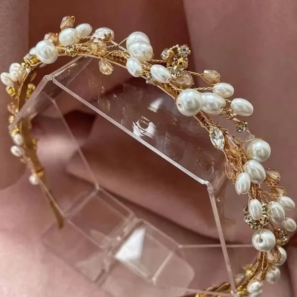 Glam Accessories - Embellished Beads Headband | Hair Adornments | Mayaar