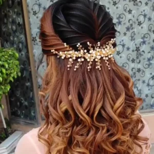 Glam Accessories - Bridal Beads Embellished Back Headpiece | Mayaar
