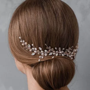 Glam - Hair Adornments | Elegant Style Embellished Hair Bun Comb | Mayaar
