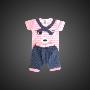 Tods N Teens – Cute Bunny Summer Dress | Baby Clothing | T-Shirt and Shorts Dress | Mayaar