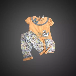 Tods N Teens – Summer Swan Dress – Baby Girl Clothing Set - Dress with Trouser | Mayaar
