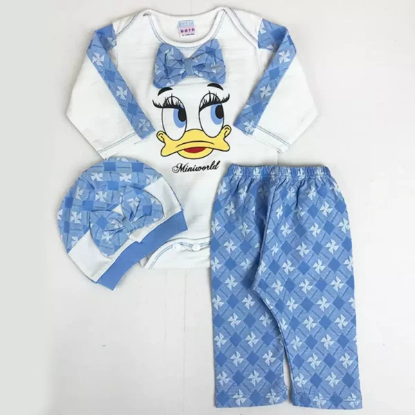 My Daffie Dress – 3 Pcs - Baby Shirt and Trouser Set | Baby Clothing | Mayaar