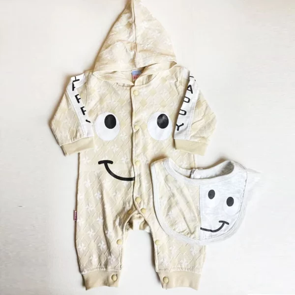 Happy Smiley Dungarees – 2 Pcs - Happy Smiley Dungaree | Baby Clothing | Mayaar