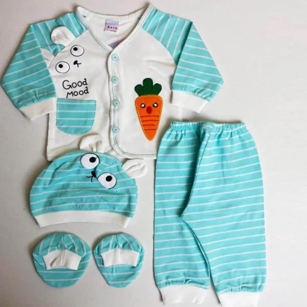 Carrot Baby Dress - 3 Pcs | Shop Baby Clothes Online | Baby Clothing | Mayaar